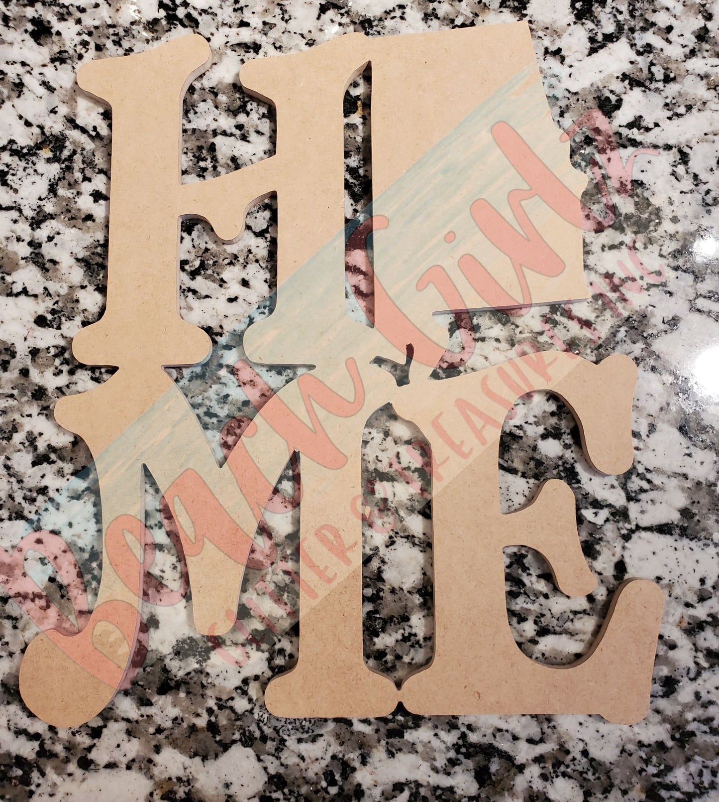 Home- 12" wooden cutouts