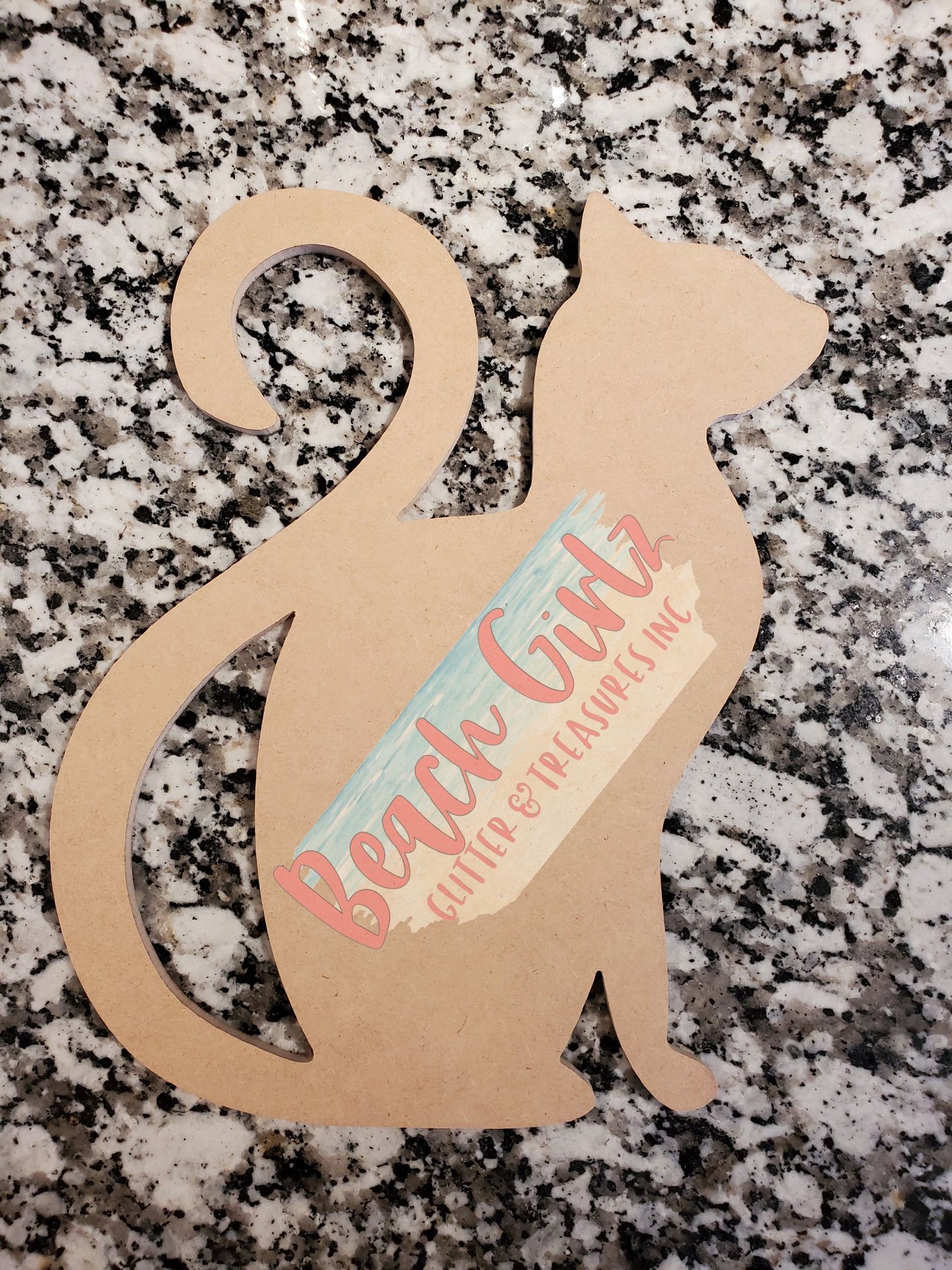 Cat - 12" wooden cutout