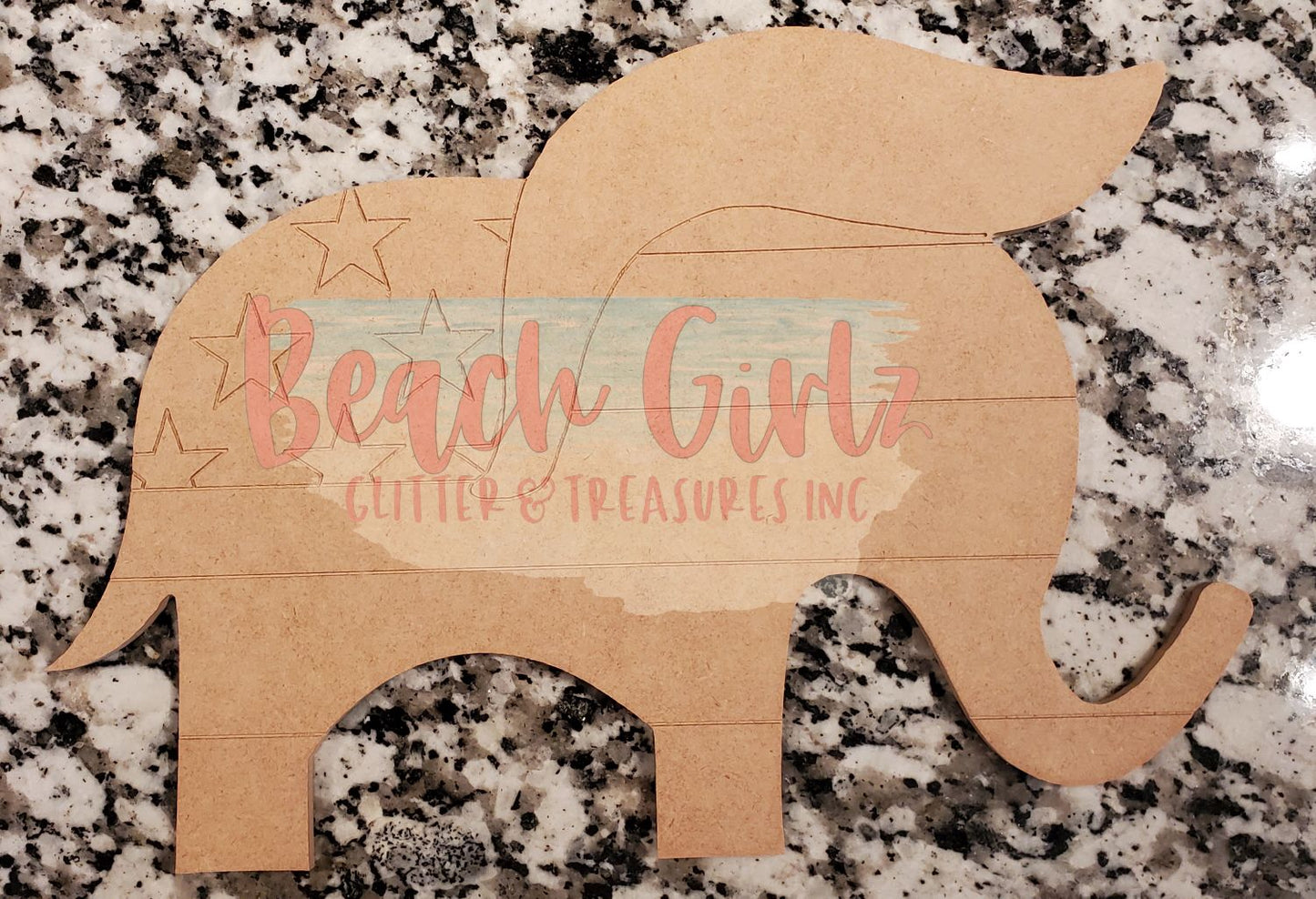 12" House Party Animals wooden cutouts