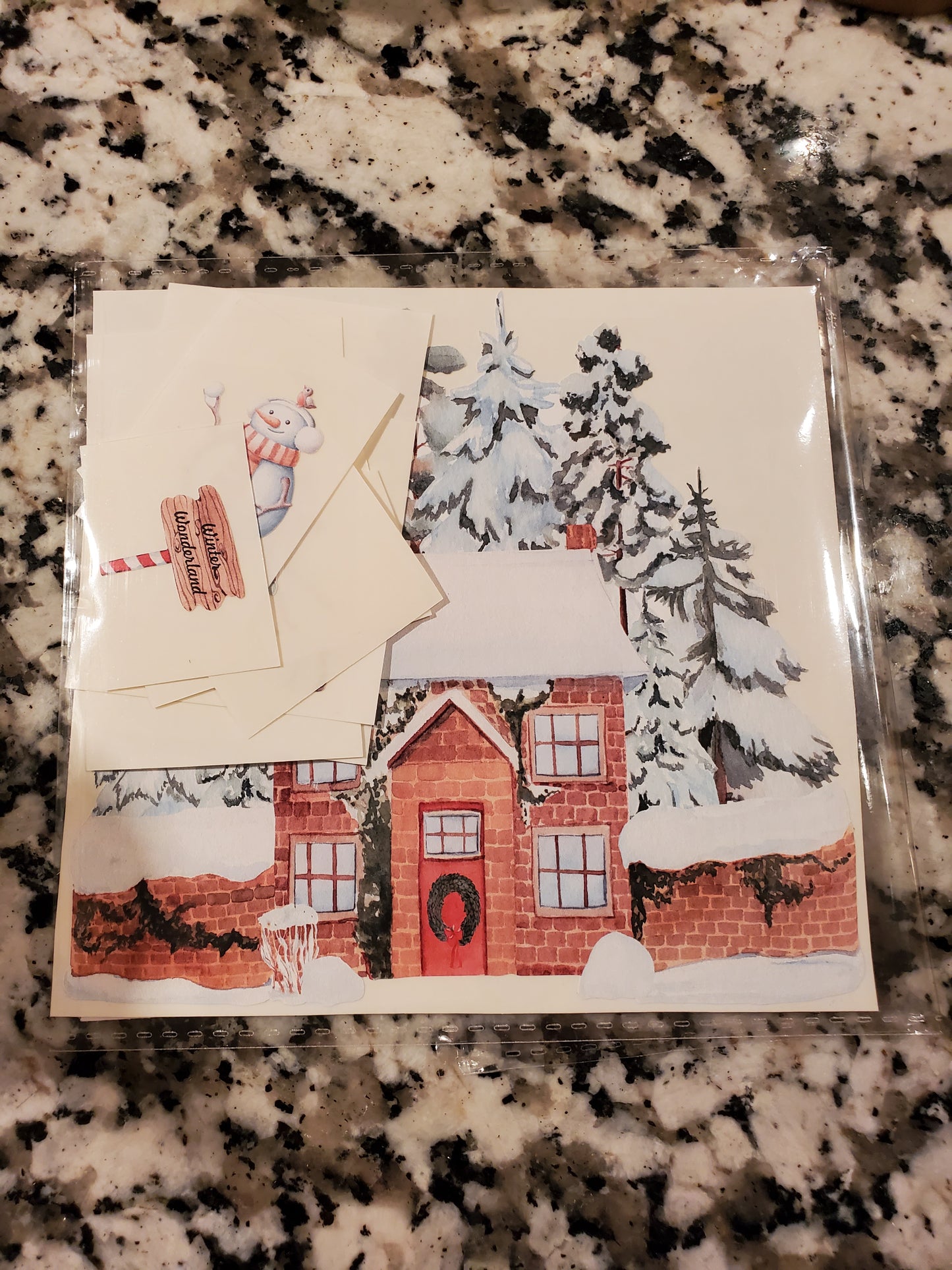 I'll be Home For Christmas box elements ONLY