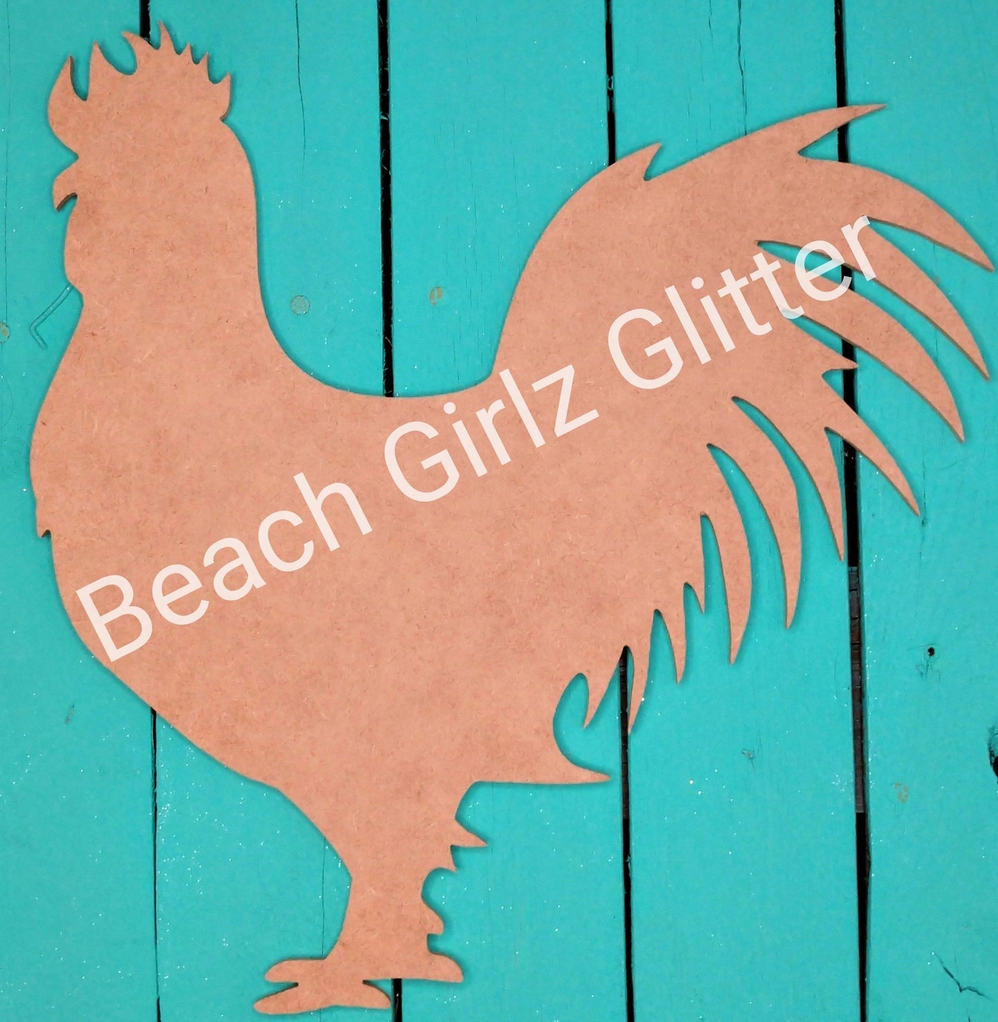 14" rooster- unfinished