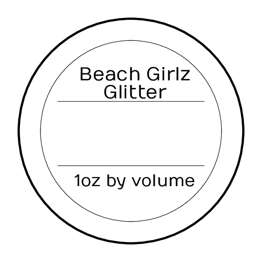 Blank 1oz shaker label