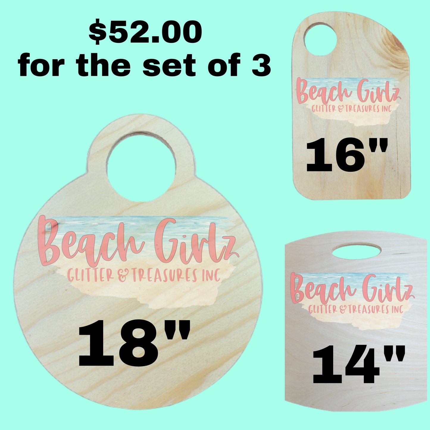 3 Piece Charcuterie Board set