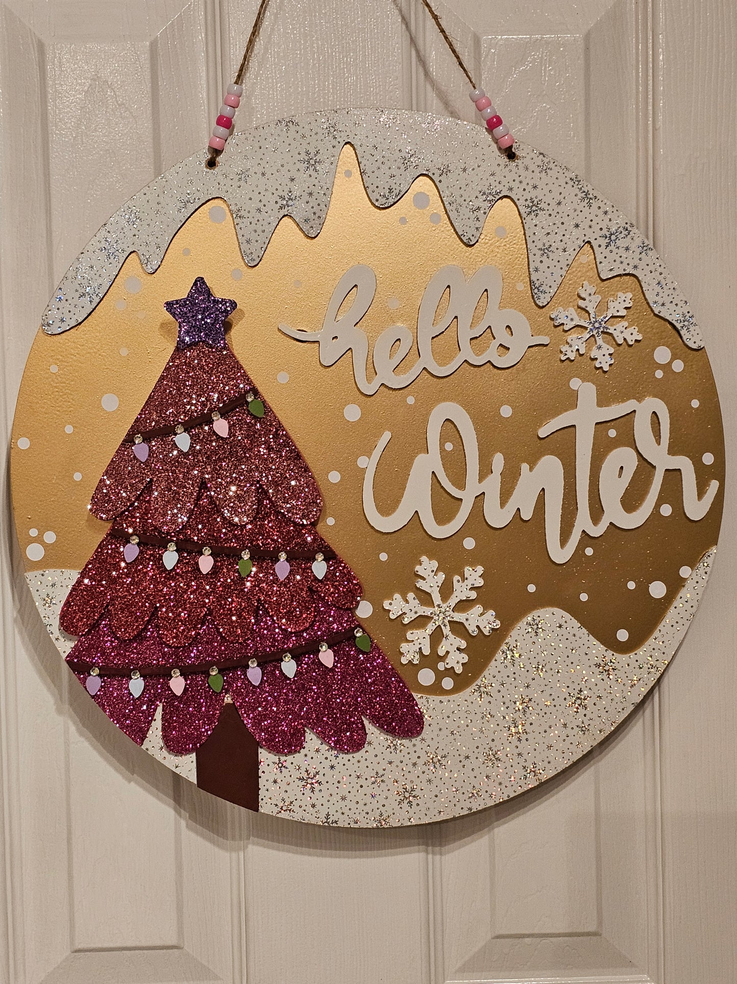 Hello Winter Door Hanger