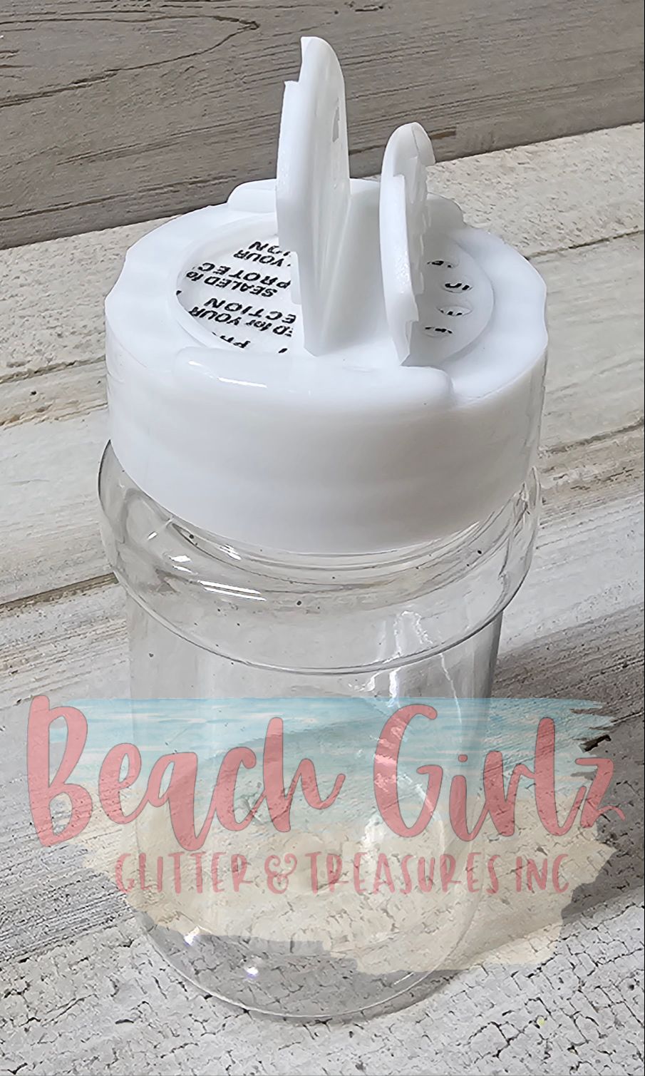 Plastic Glitter Shaker with lid