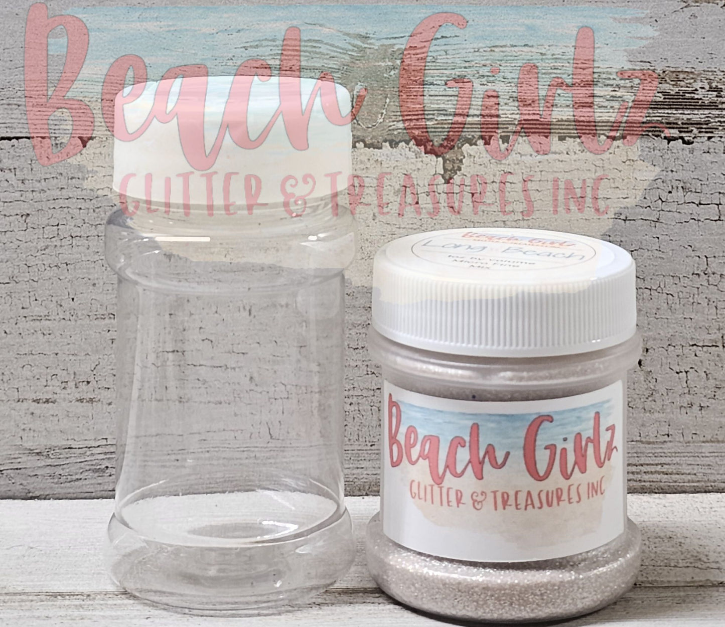 Plastic Glitter Shaker with lid