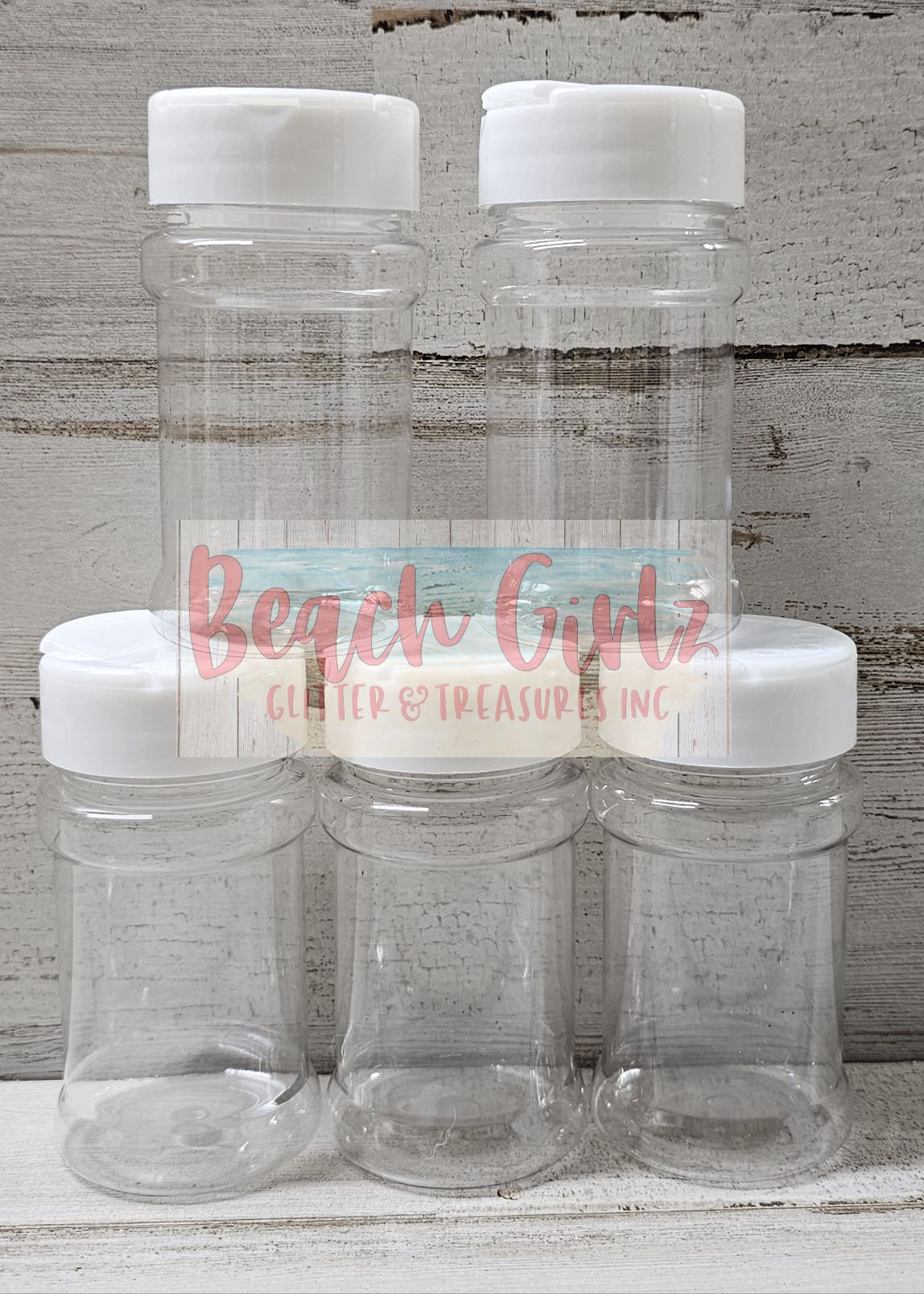 Plastic Glitter Shaker with lid