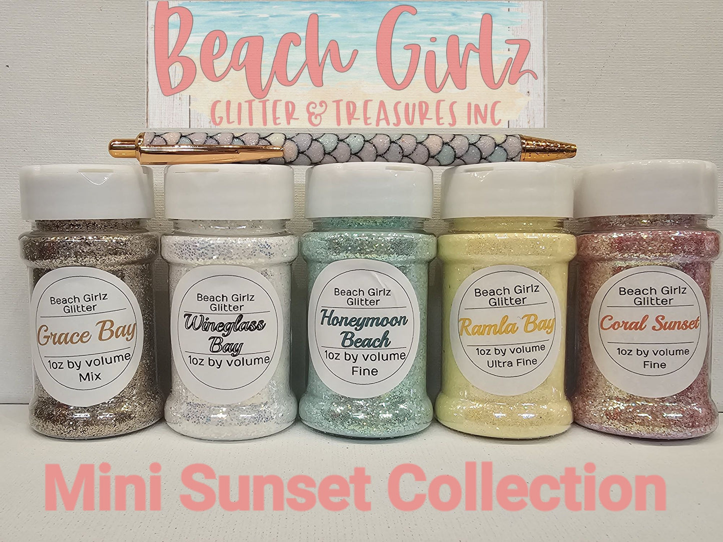 Mini Sunset Collection with pin pen