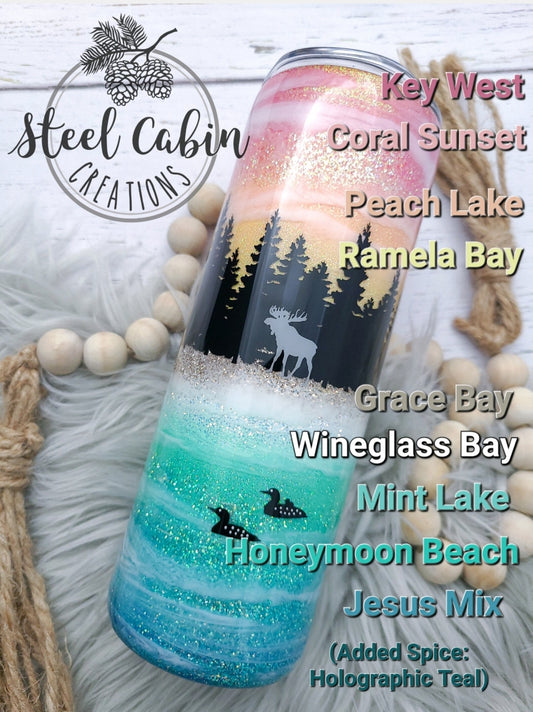 Beach Theme Glitter Pack - Beach Glitter Bundle - Chunky Mix