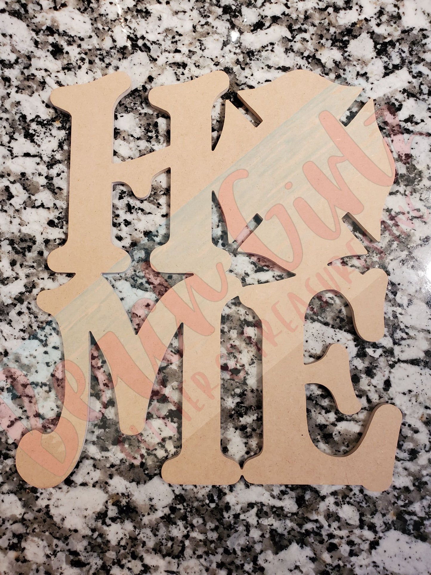 Home- 12" wooden cutouts