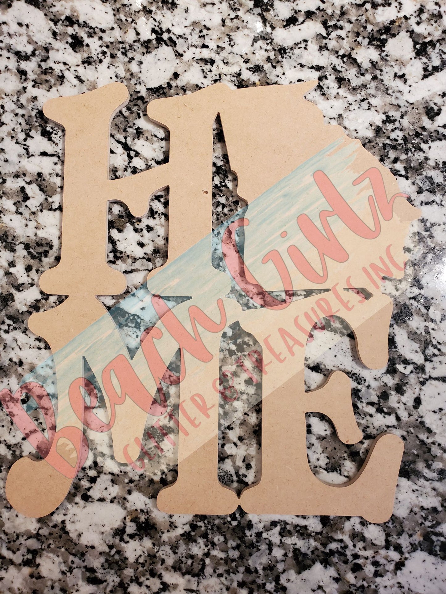Home- 12" wooden cutouts
