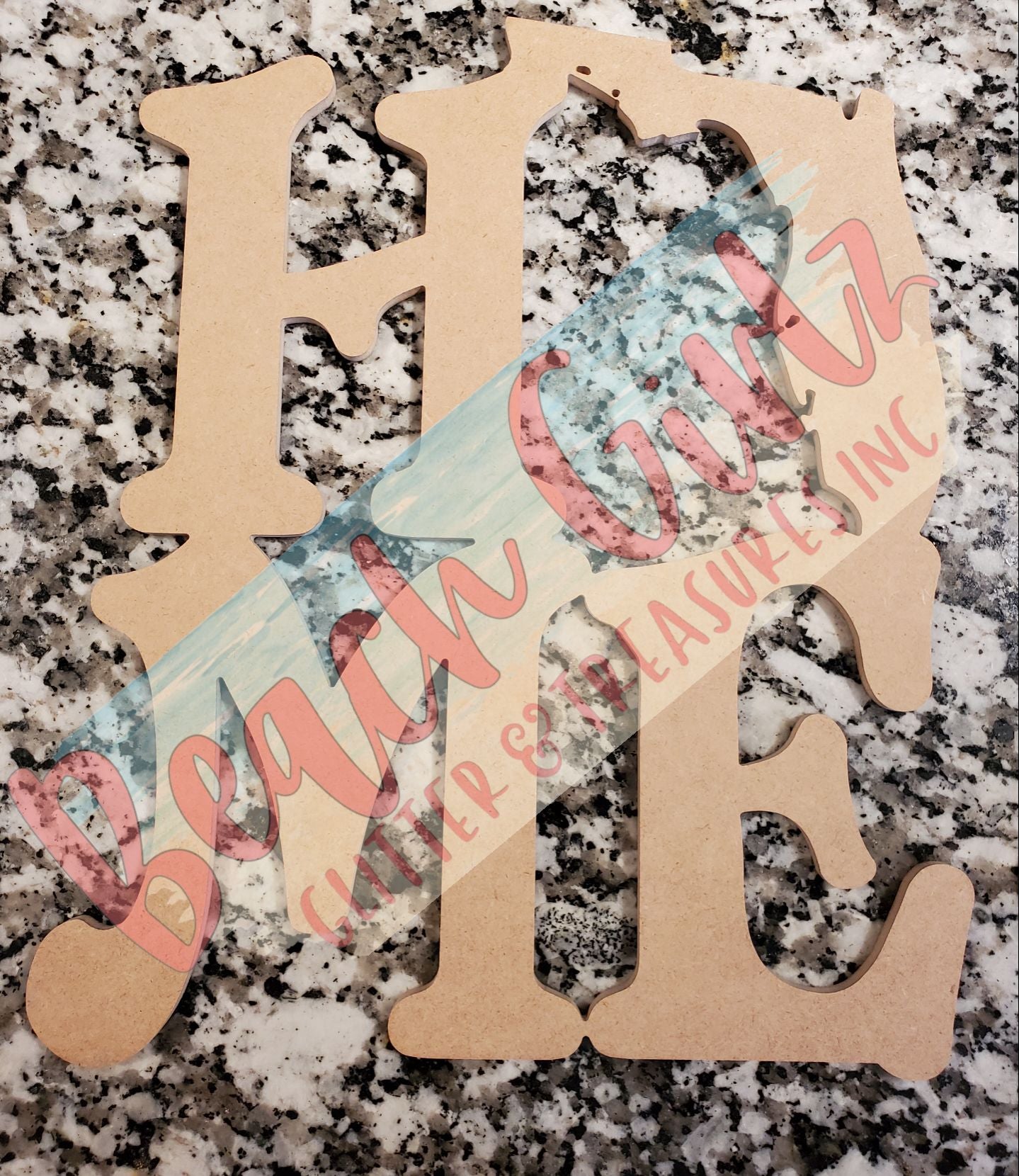 Home- 12" wooden cutouts