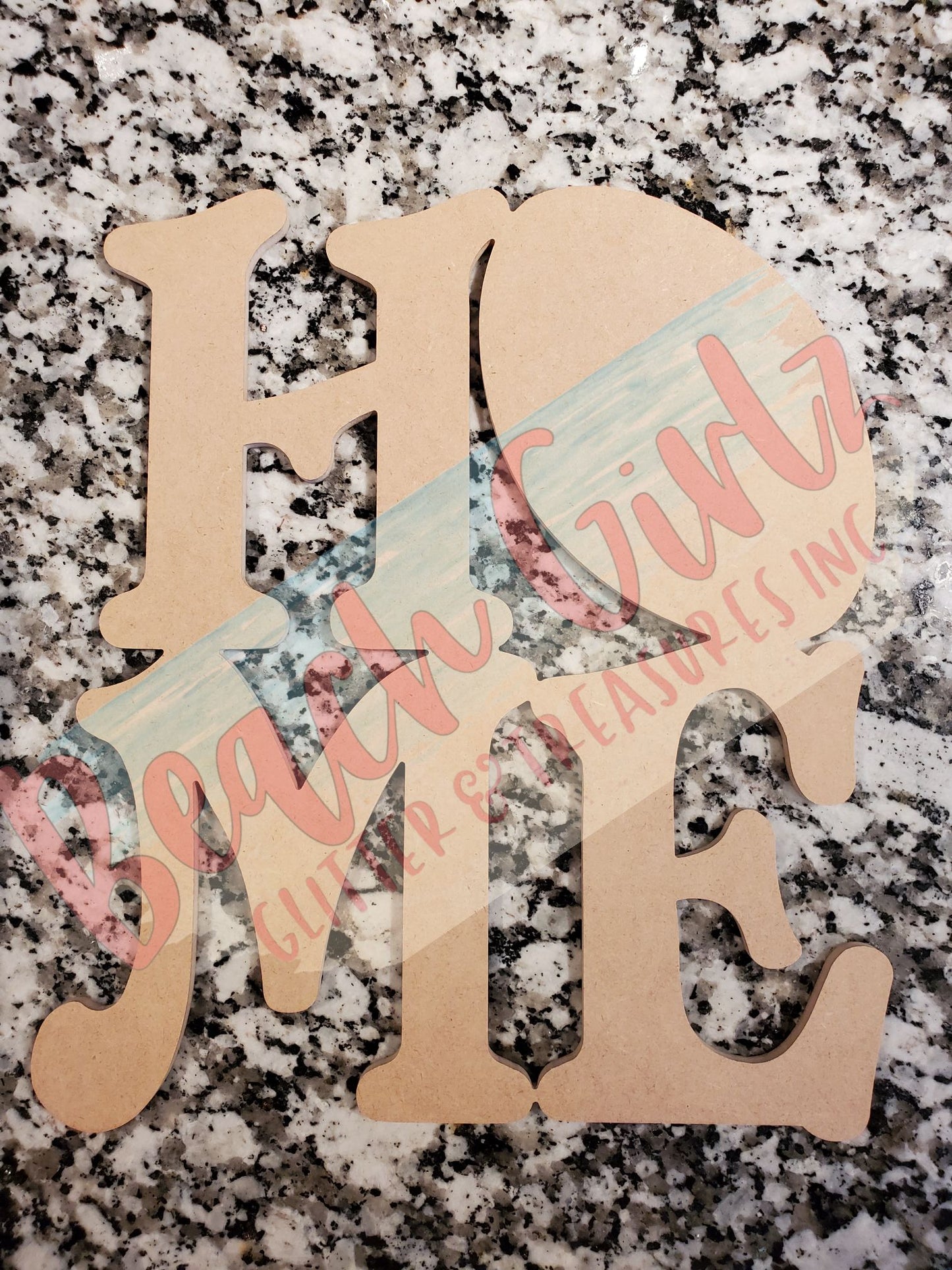 Home- 12" wooden cutouts