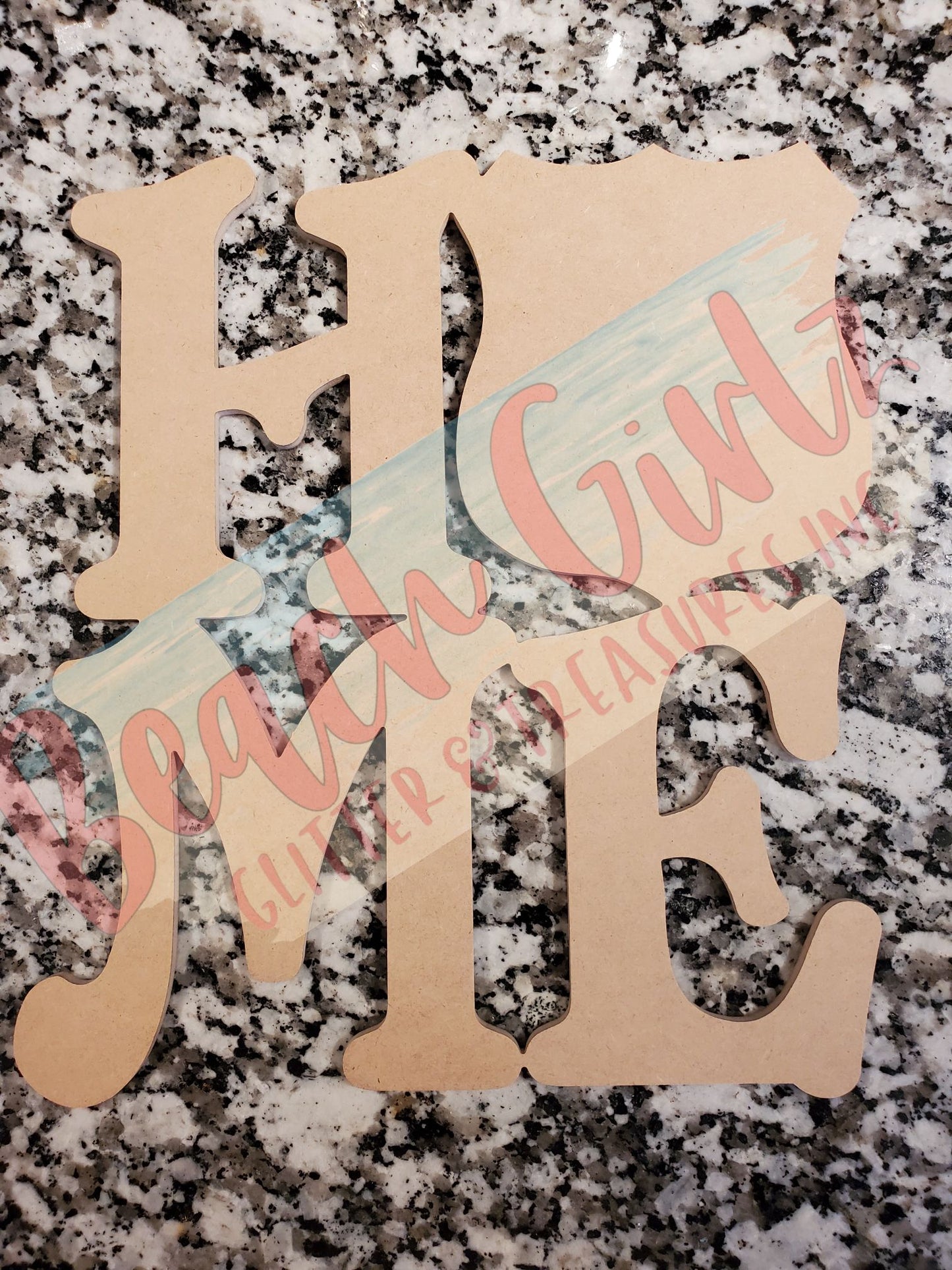 Home- 12" wooden cutouts