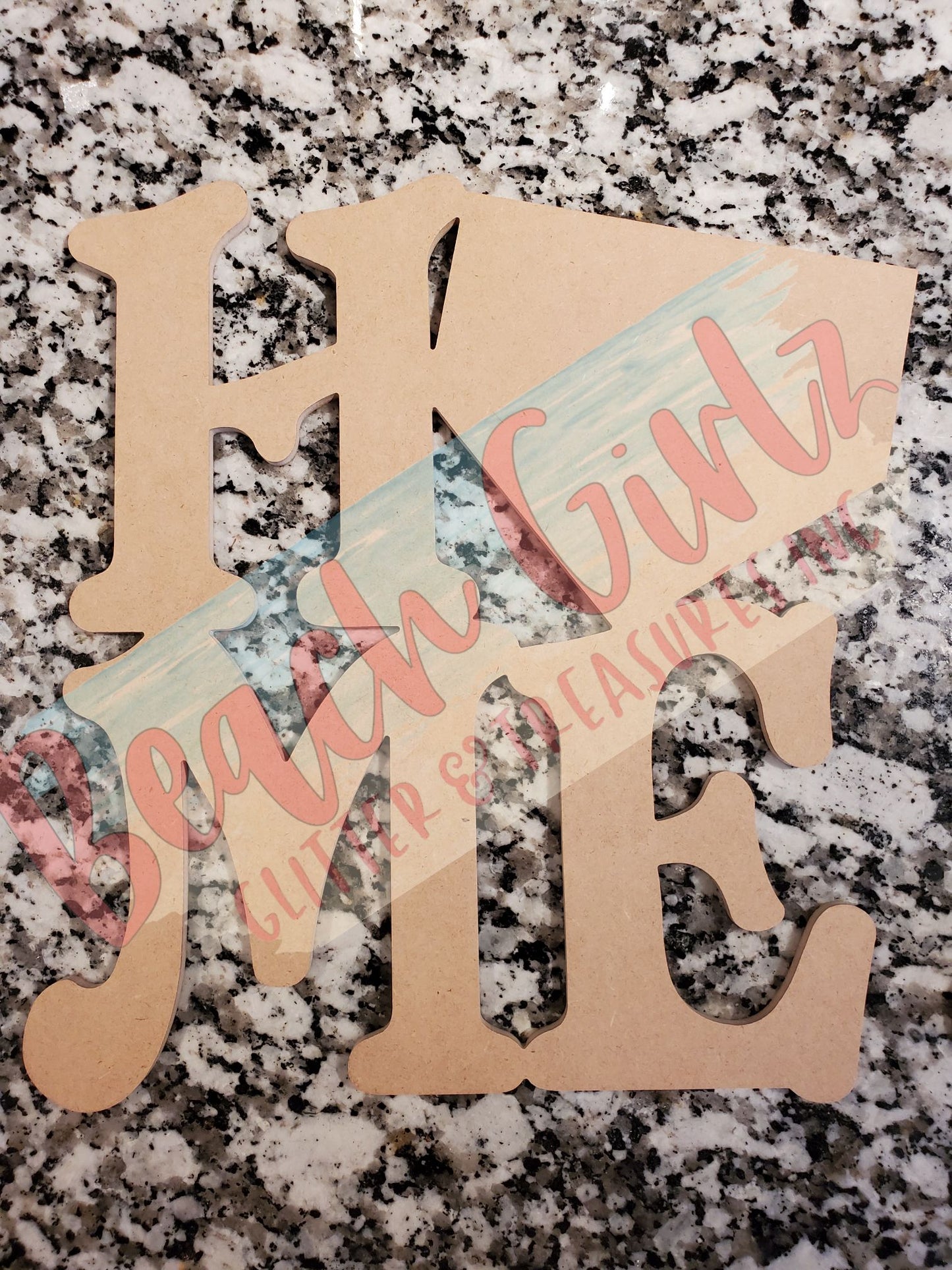 Home- 12" wooden cutouts