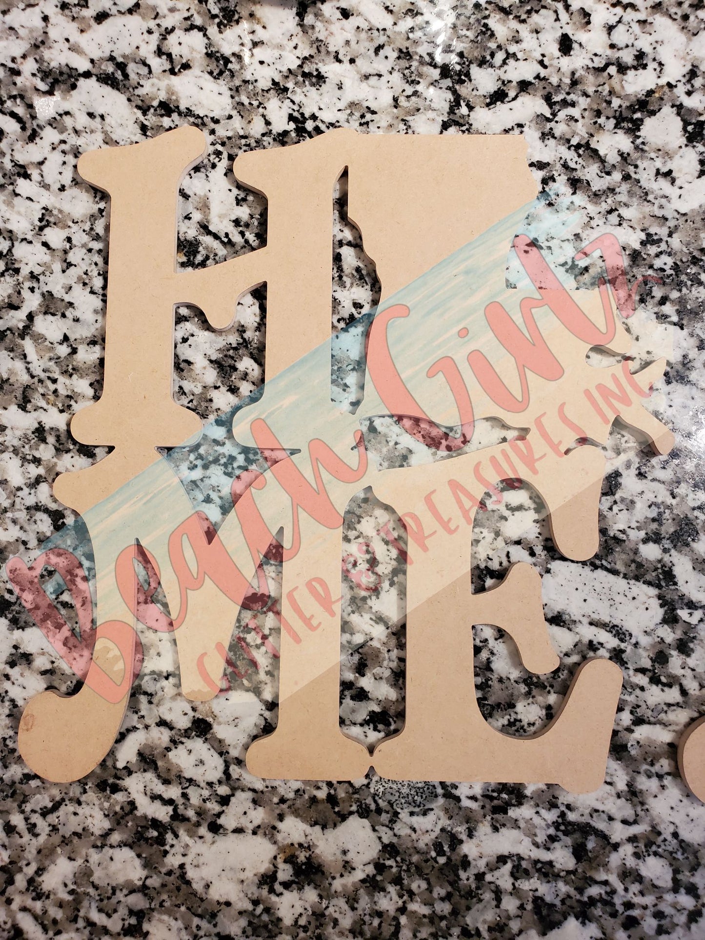 Home- 12" wooden cutouts