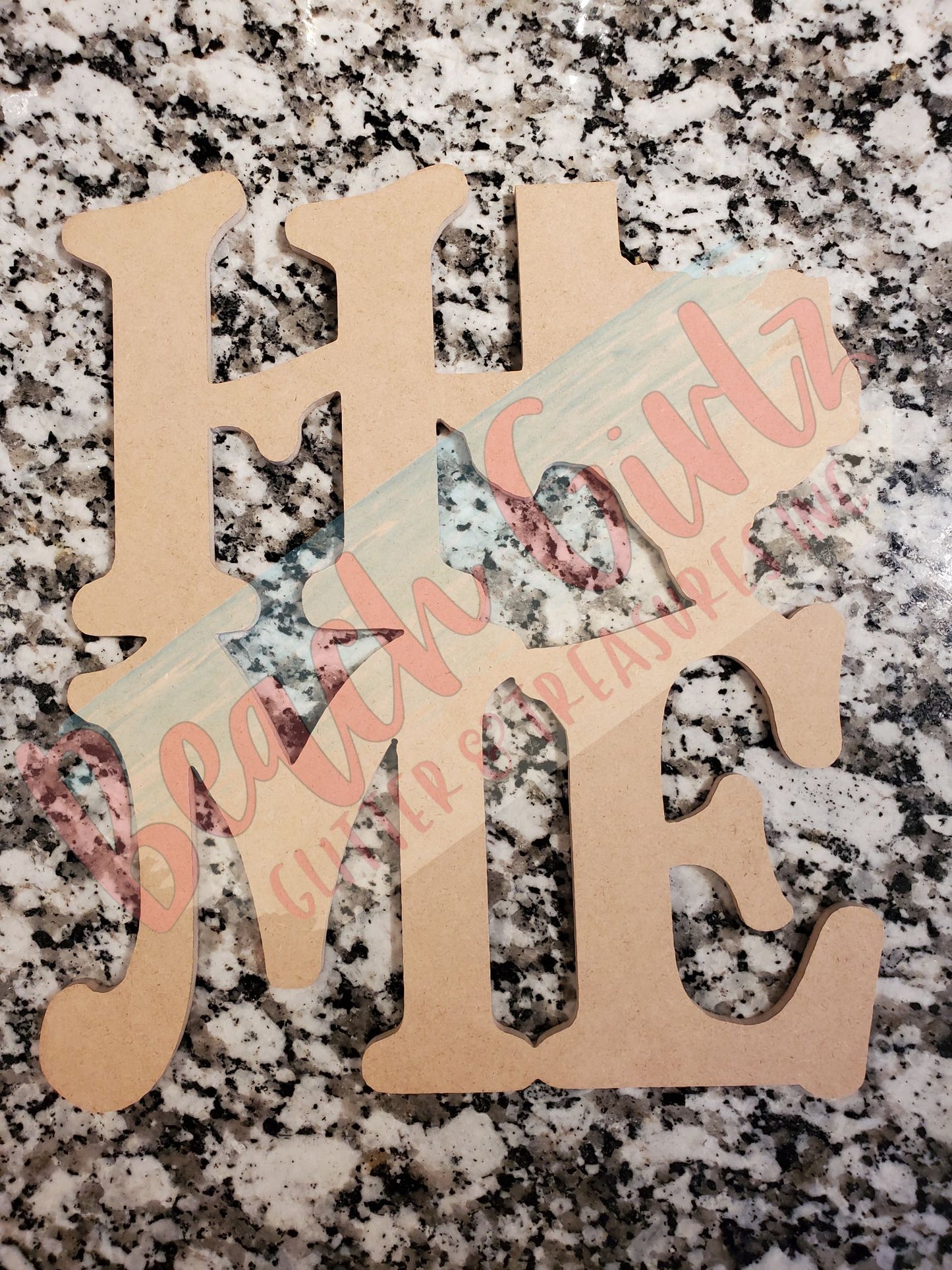 Home- 12" wooden cutouts