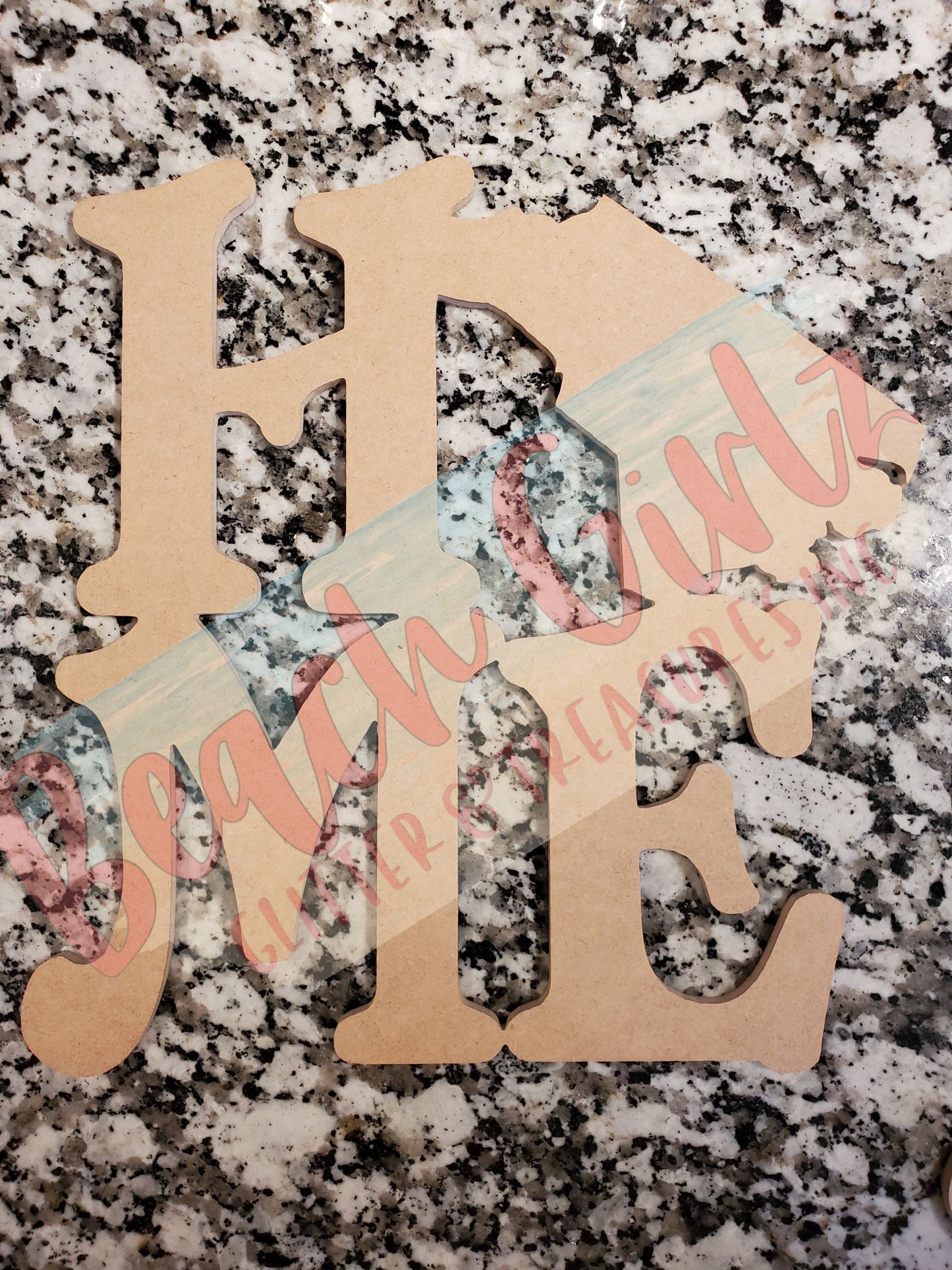 Home- 12" wooden cutouts