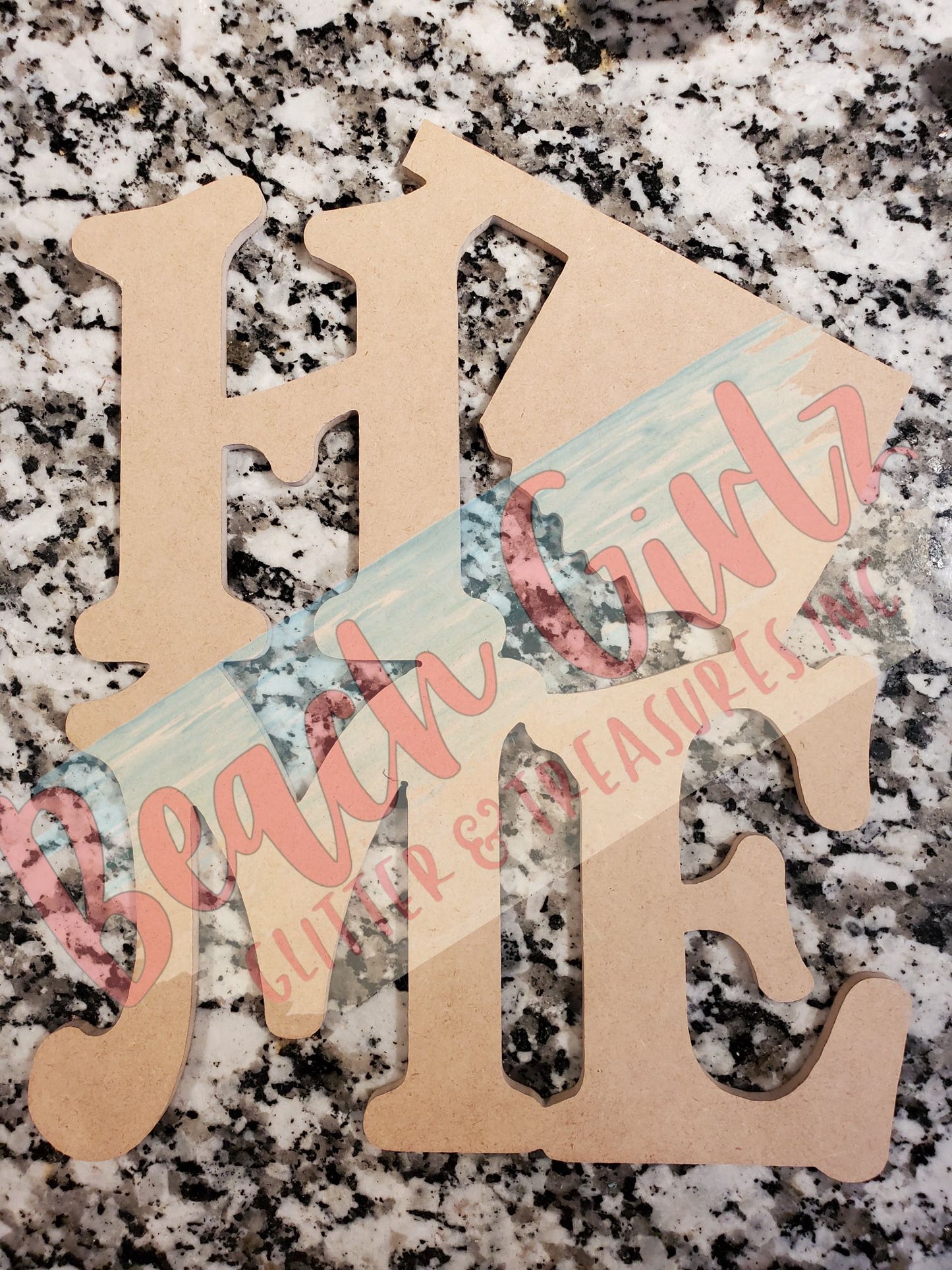 Home- 12" wooden cutouts