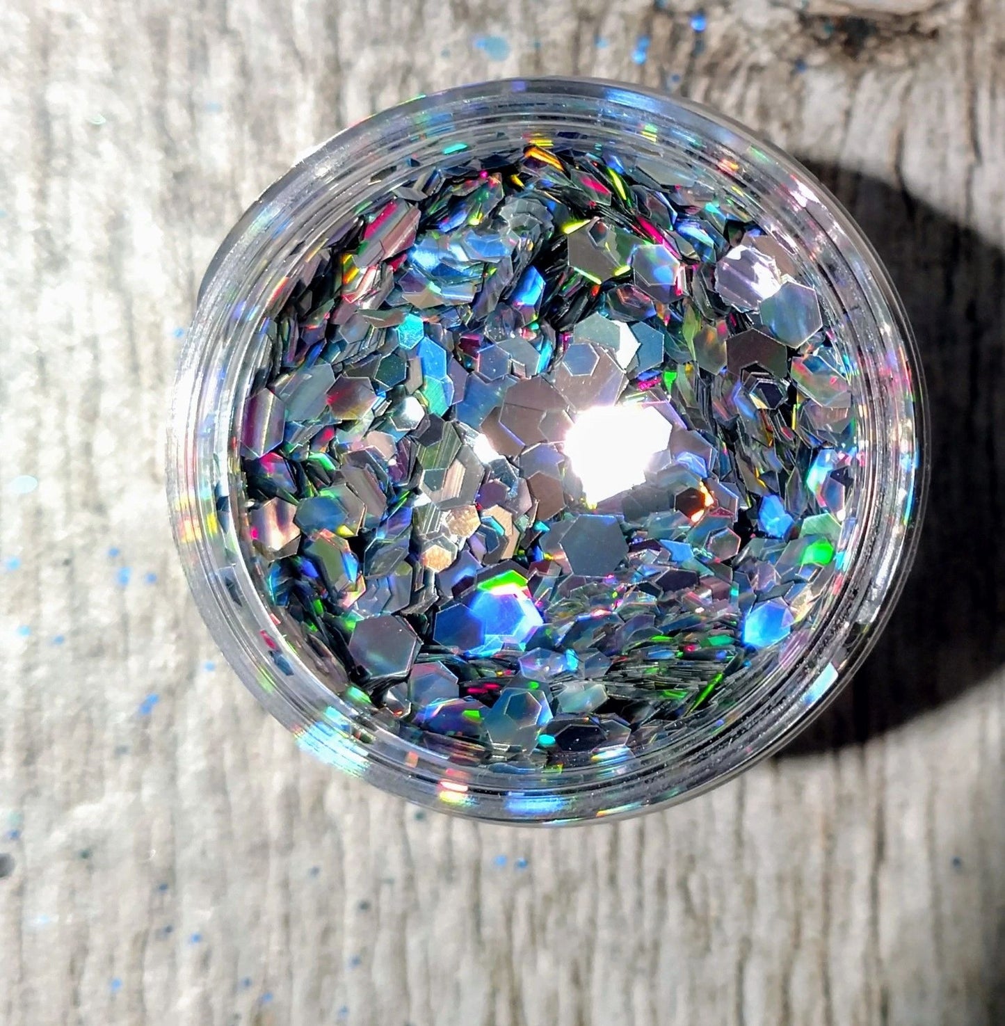Chunky Holographic Silver