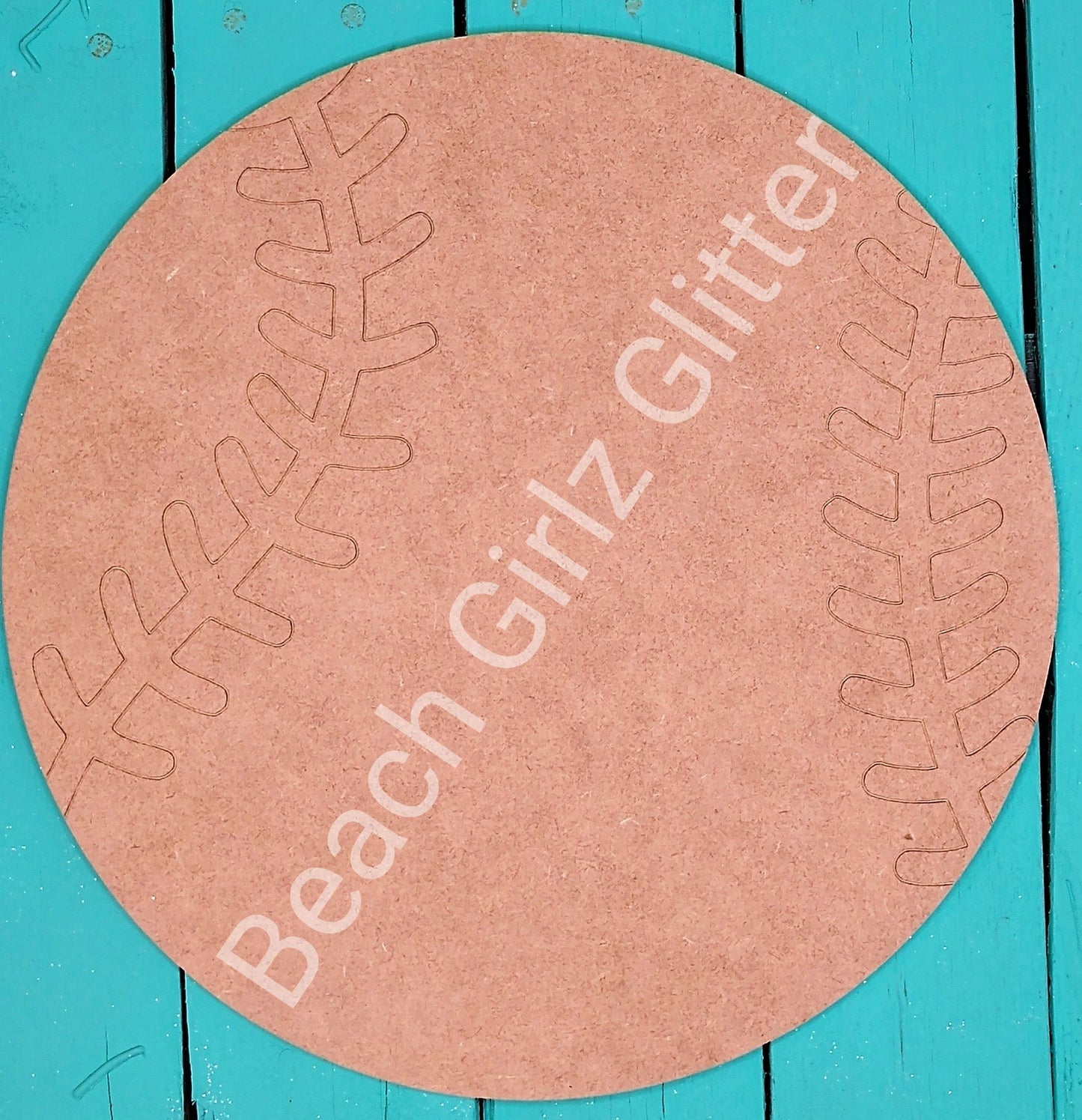 12 etched round baseball