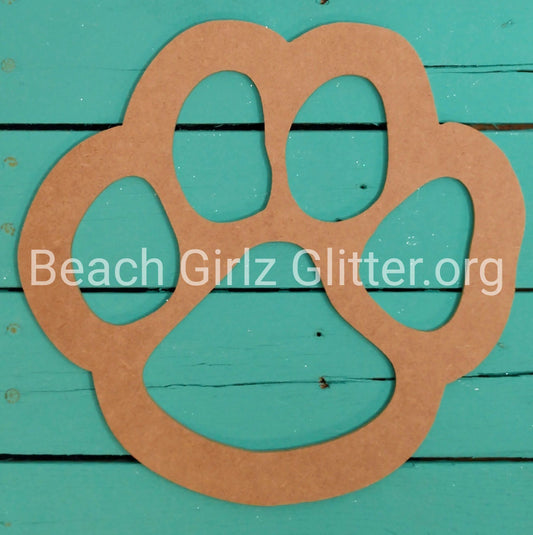10" Hollow Paw Print